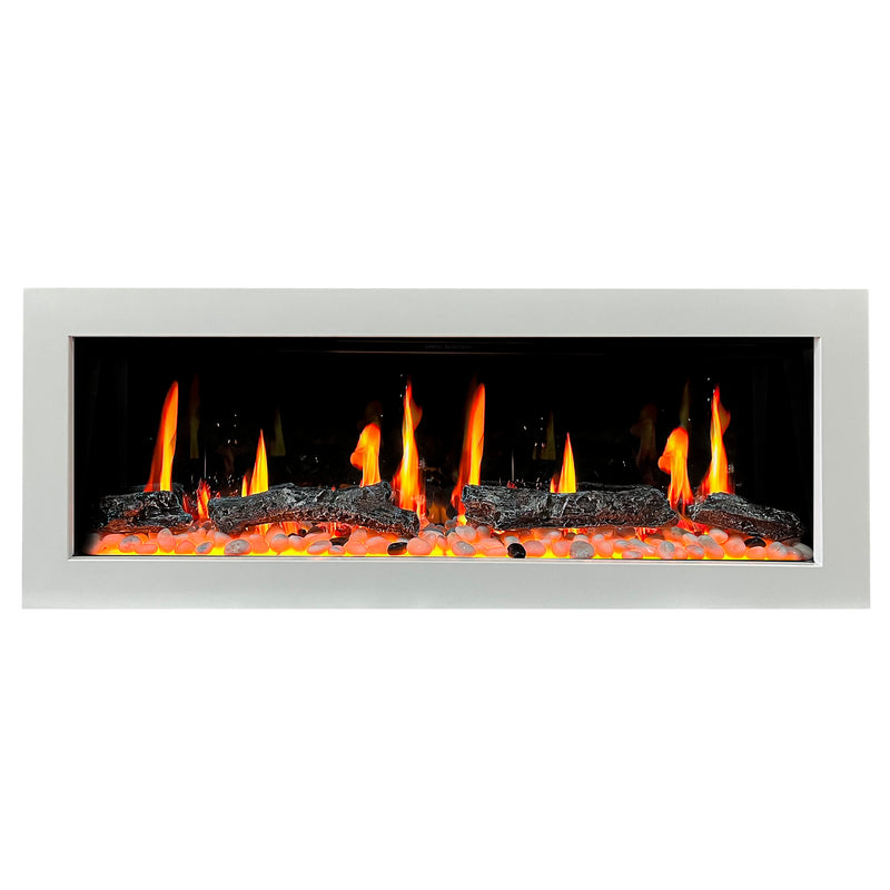 Gloria II 48-in Smart Wall Mount Electric Fireplace (White) - Electric Fireplace -  Gloria -  Electric Fireplace -  ZEF48XW