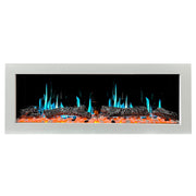 Gloria II 48-in Smart Wall Mount Electric Fireplace (White) - Electric Fireplace -  Gloria -  Electric Fireplace -  ZEF48XW