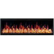 Latitude 65" Ultra Slim Built-in Electric Fireplace + Crushed Ice Rocks - Electric Fireplace -  Latitude -  Electric Fireplace -  ZEF65XC