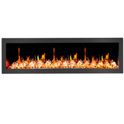 Latitude II 68-in Smart Wall Mount Electric Fireplace + Crushed Ice Rocks - Electric Fireplace -  Latitude -  Electric Fireplace -  ZEF68XC