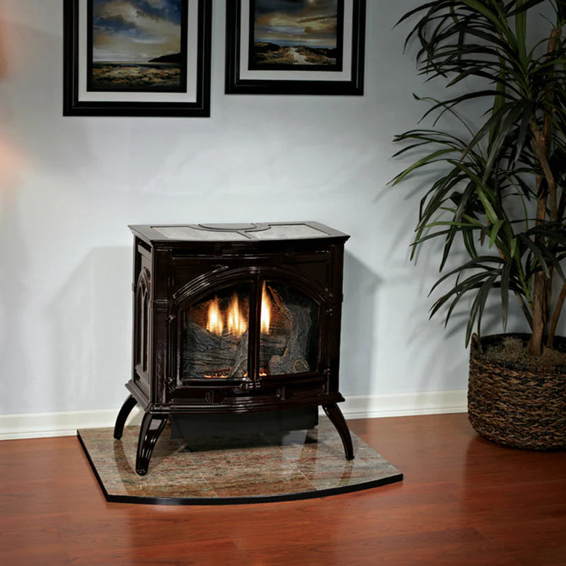 Empire VFD30CC Cast Iron Gas Stove - 25,000 BTU Vent Free Fireplace Heater | Traditional Freestanding Design with Realistic Log Set | Natural Gas or LPG Compatible - Gas Stove -  Empire Comfort Systems -  Gas Stove -  VFD30CC-NG-PB