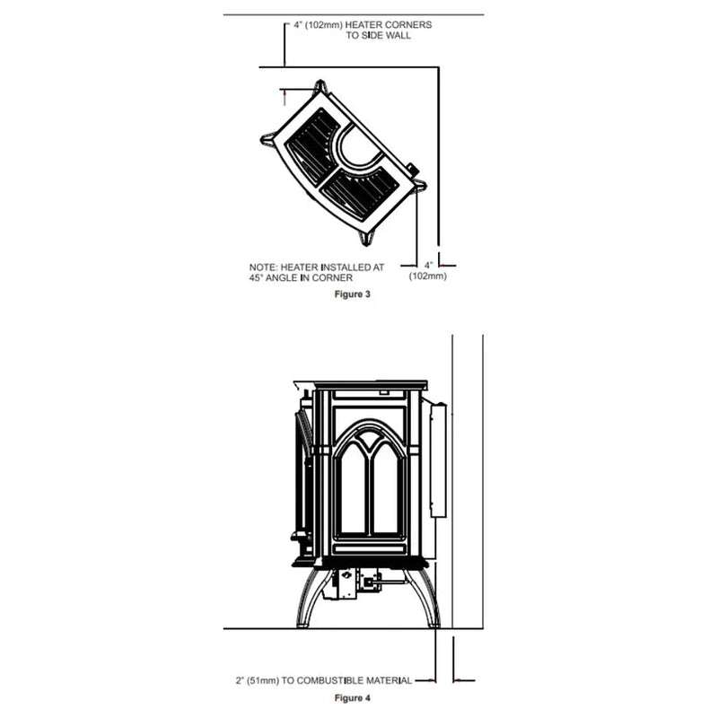 Empire VFD30CC Cast Iron Gas Stove - 25,000 BTU Vent Free Fireplace Heater | Traditional Freestanding Design with Realistic Log Set | Natural Gas or LPG Compatible - Gas Stove -  Empire Comfort Systems -  Gas Stove -  VFD30CC-NG-PB