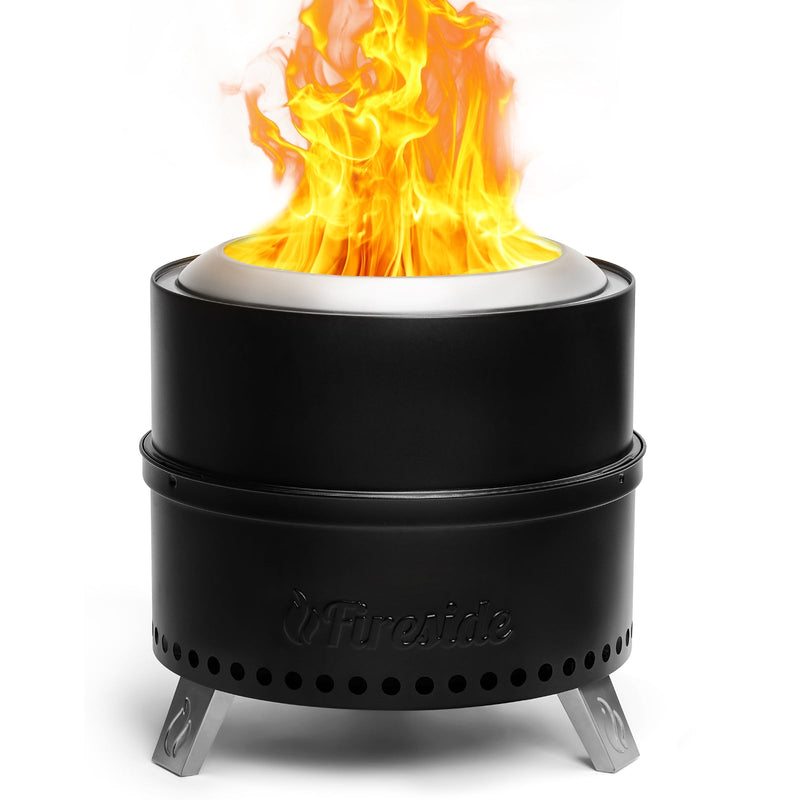 Pluto R19-PG Smokeless Outdoor Fire Pit - Painted Black