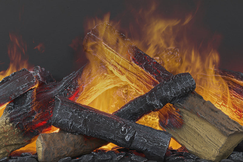 Natural Flame Color Option of Dimplex Opti-Myst Aura Fireplace