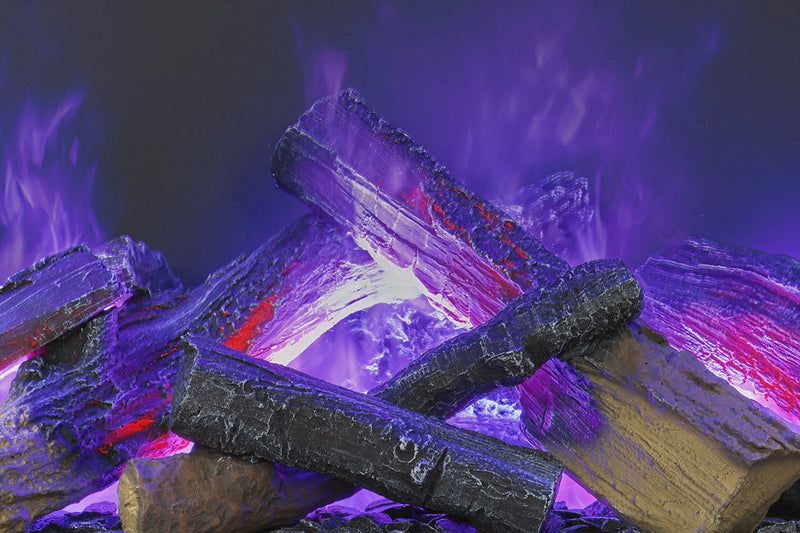 Dimplex 30'' Opti-Myst Aura Electric Fireplace - Violet Flame Cube