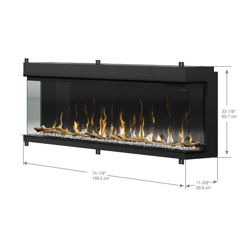 Dimplex IgniteXL Bold 74-In Smart Linear Electric Fireplace -  XLF7417-XD