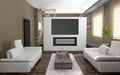 Optic 50 electric fireplace in a modern living room
