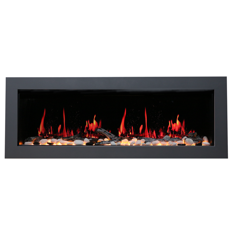 Latitude II 58-in Smart Wall Mount Electric Fireplace