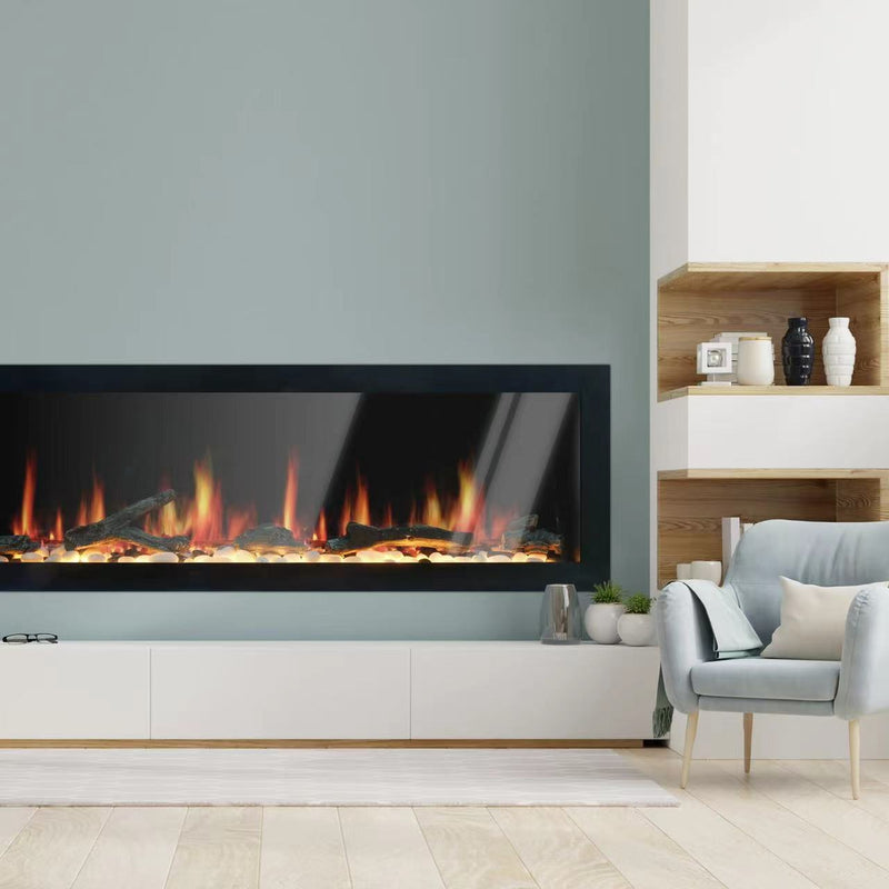 Latitude II 58-in Smart Wall Mount Electric Fireplace