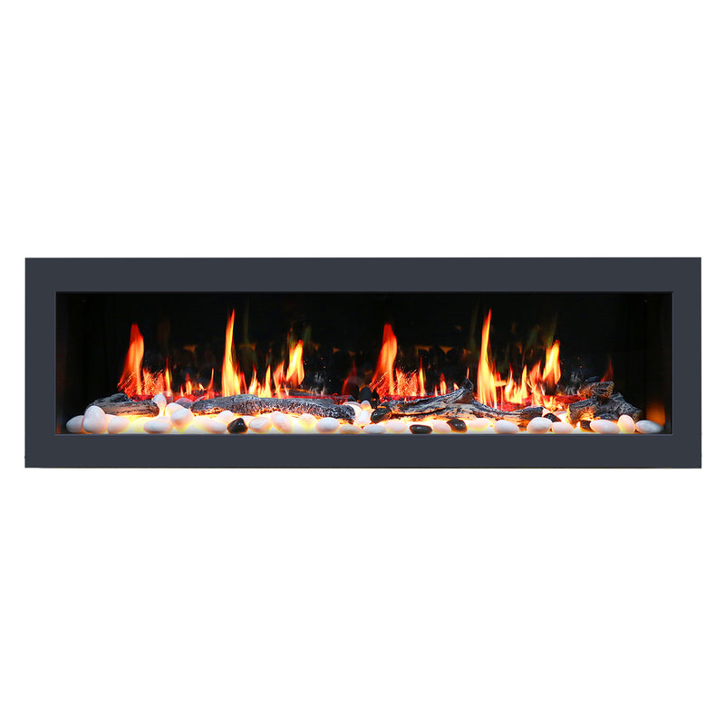 Latitude II 58-in Smart Wall Mount Electric Fireplace