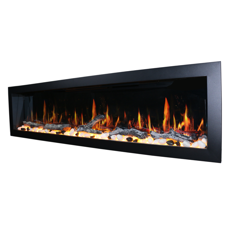 Latitude II 78-in Smart Wall Mount Electric Fireplace (Original)
