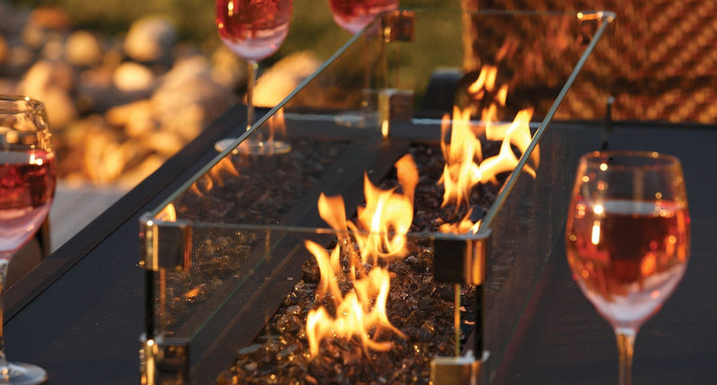 Barbara Jean Collection Fire Pit Tables Barbara Jean Collection 24" Linear Outdoor Gas Fire Table - OLT24