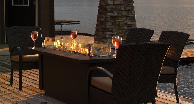 Barbara Jean Collection Fire Pit Tables Barbara Jean Collection 36" Linear Outdoor Gas Fire Table - OLT36