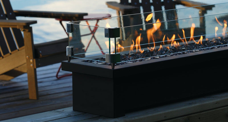 Barbara Jean Collection Fire stands Barbara Jean Collection 48" OFS48 Outdoor Linear Gas Firestand with Manual Controls