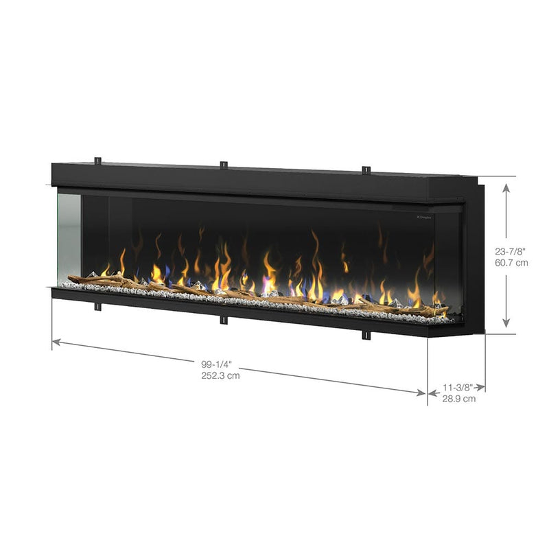 Dimplex Built-In Electric Fireplaces Dimplex IgniteXL Bold 100-In Smart Linear Electric Fireplace -  XLF10017-XD