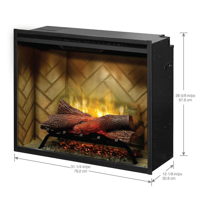 Dimplex Built-In Electric Fireplaces Revillusion® 30" Built-In Electric Firebox - REV30-BL