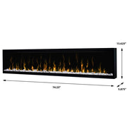 Dimplex Electric Firebox Insert Dimplex IgniteXL 74-In Electric Fireplace - XLF74