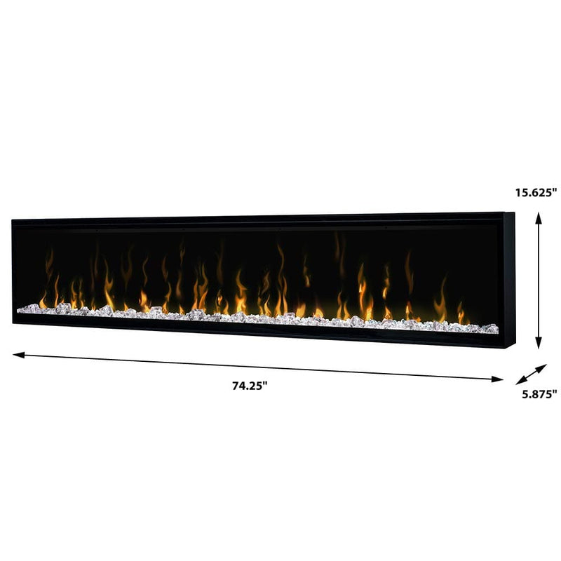 Dimplex Electric Firebox Insert Dimplex IgniteXL 74-In Electric Fireplace - XLF74