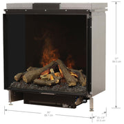 Dimplex Water Vapor Electric Fireplace Dimplex Optimyst e-MatriX 35" Built-in Electric Firebox - FEF3226L1