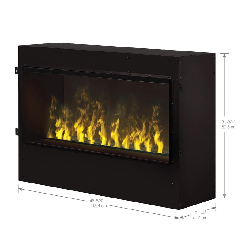 Dimplex Water Vapor Electric Fireplace Optimyst® Pro Box 40" Built-In Water Vapor Firebox - GBF1000-PRO
