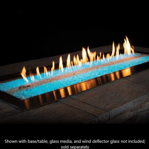 Empire Comfort Systems Outdoor Linear Fire Pit Carol Rose 60" Stainless Steel Linear Fire Pit - Manual - LED Lighting -  OL60TP18N / P