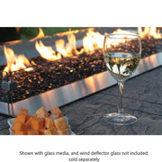 Empire Comfort Systems Outdoor Linear Fire Pit Carol Rose 60" Stainless Steel Linear Fire Pit - Manual - LED Lighting -  OL60TP18N / P