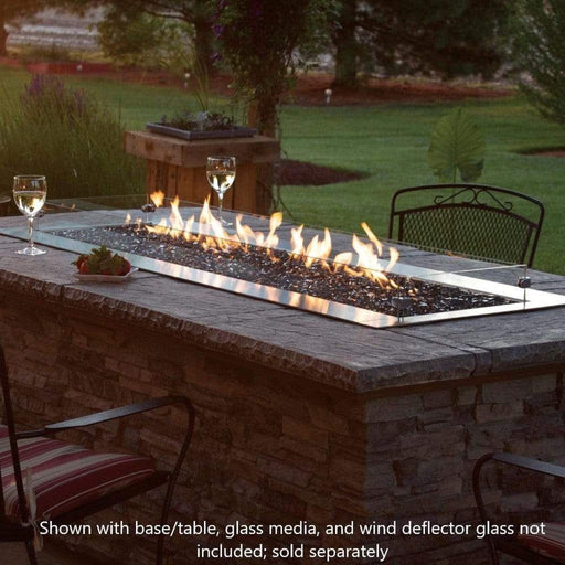 Empire Comfort Systems Outdoor Linear Fire Pit Carol Rose  60"  Stainless Steel Linear Fire Pit - Manual -  OL60TP10N / P