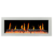 Gloria Electric Fireplace Gloria II 48-in Smart Wall Mount Electric Fireplace (White)