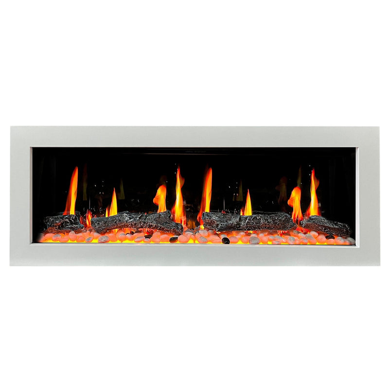 Gloria Electric Fireplace Gloria II 48-in Smart Wall Mount Electric Fireplace (White)