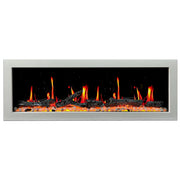 Gloria Electric Fireplace Gloria II 58-in Smart Wall Mount Electric Fireplace (White)