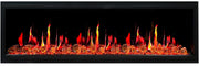 Latitude Electric Fireplace Latitude 65" Ultra Slim Built-in Electric Fireplace + Reflective Fire Glass