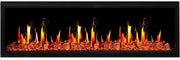 Latitude Electric Fireplace Latitude 65" Ultra Slim Built-in Electric Fireplace + Reflective Fire Glass