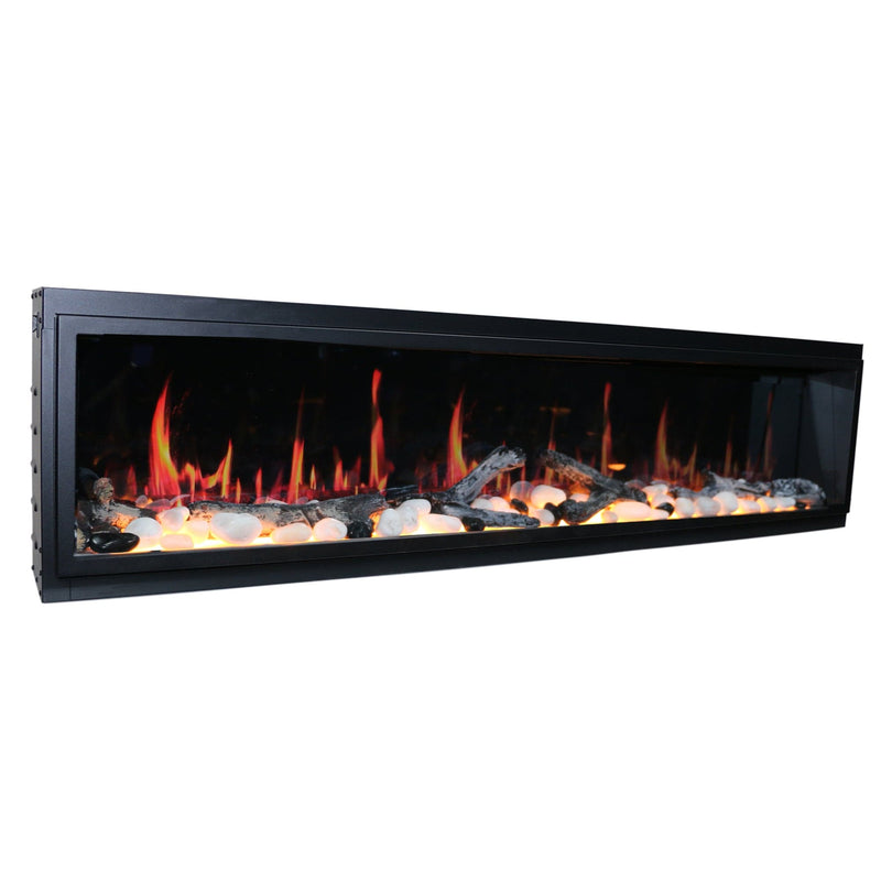 Latitude Electric Fireplace Latitude 65" Ultra Slim Built-in Electric Fireplace