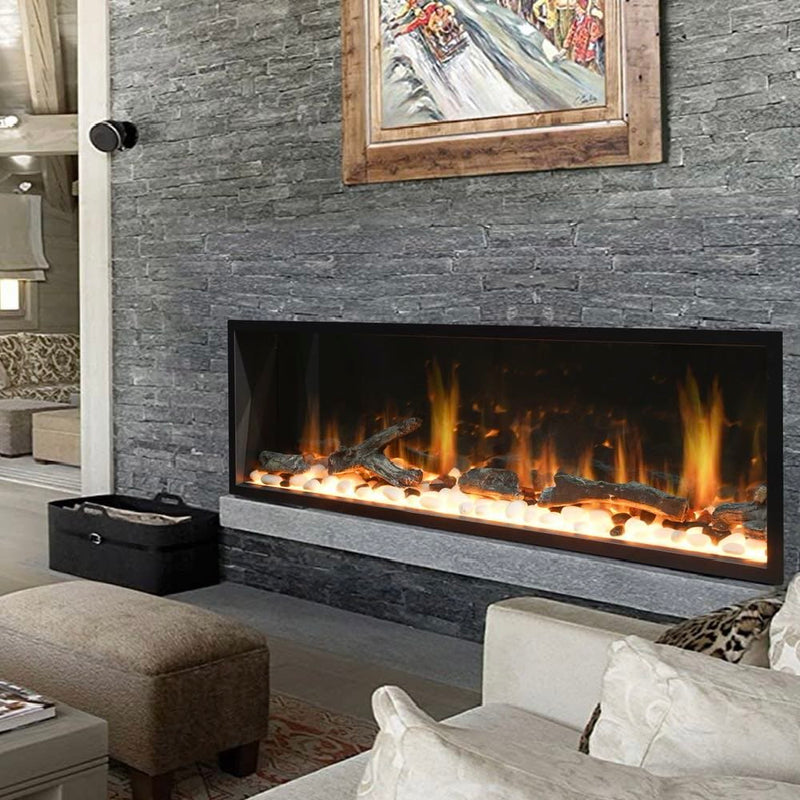 Latitude Electric Fireplace Latitude 65" Ultra Slim Built-in Electric Fireplace