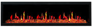 Latitude Electric Fireplace Latitude 75" Built-in Linear Electric Fireplace + Reflective Fire Glass