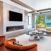 Latitude Electric Fireplace Latitude 75" Ultra Slim Built-in Electric Fireplace