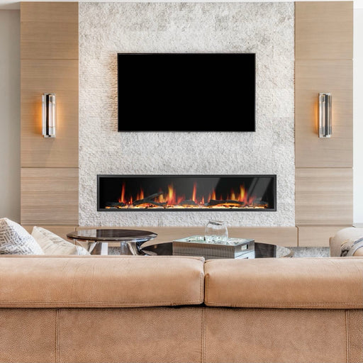 Latitude Electric Fireplace Latitude 75" Ultra Slim Built-in Electric Fireplace