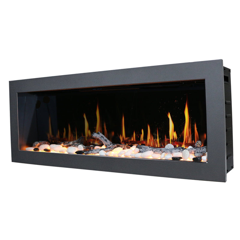 Latitude Electric Fireplace Latitude II 58-in Smart Wall Mount Electric Fireplace