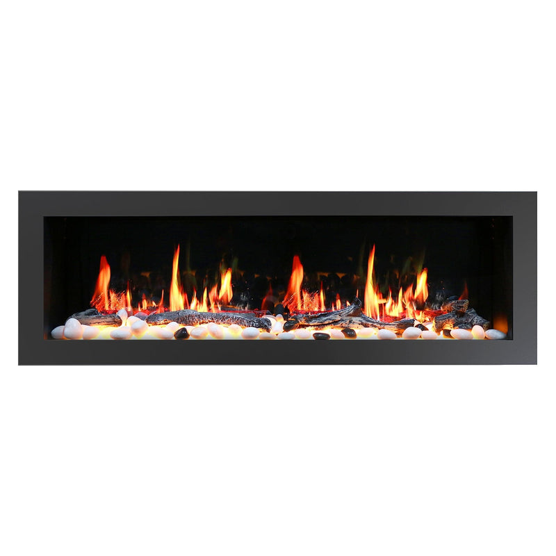 Latitude Electric Fireplace Latitude II 58-in Smart Wall Mount Electric Fireplace
