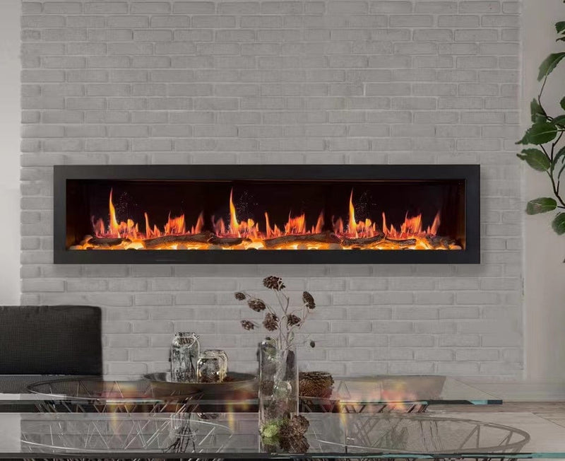 Latitude Electric Fireplace Latitude II 78-in Smart Wall Mount Electric Fireplace (Original)