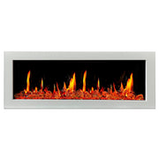 Litedeer Homes Electric Fireplace Gloria II 48" Smart Wall Mount Electric Fireplace with Reflective Fire Glass