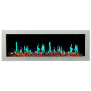 Litedeer Homes Electric Fireplace Gloria II 48" Smart Wall Mount Electric Fireplace with Reflective Fire Glass