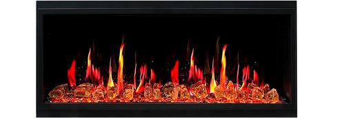 Litedeer Homes Electric Fireplace Latitude 45" Ultra Slim Electric Fireplace + Reflective Fire Glass
