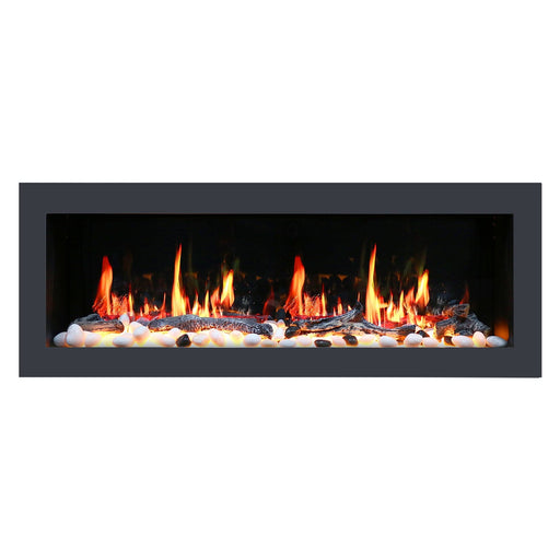 Litedeer Homes Electric Fireplace Latitude II 48-in Smart Wall Mount Electric Fireplace