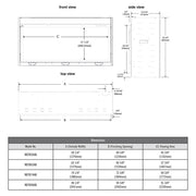 Napoleon Built-In Electric Fireplaces Napoleon 74-in Astound Linear Electric Fireplace - NEFB74AB