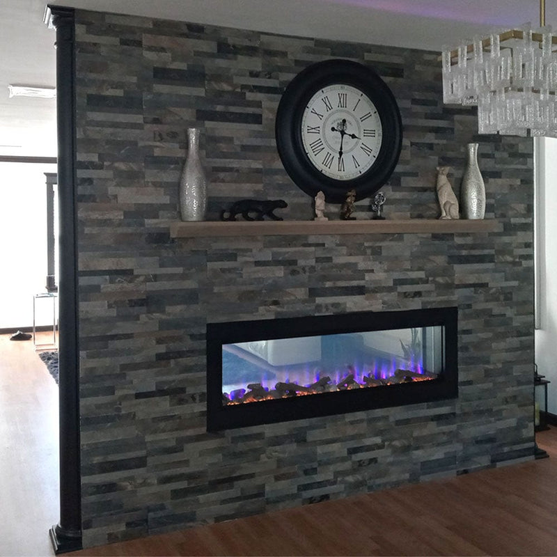 Napoleon See Through Electric Fireplace Napoleon Clearion Elite 60'' See Thru Electric Fireplace - NEFBD60HE