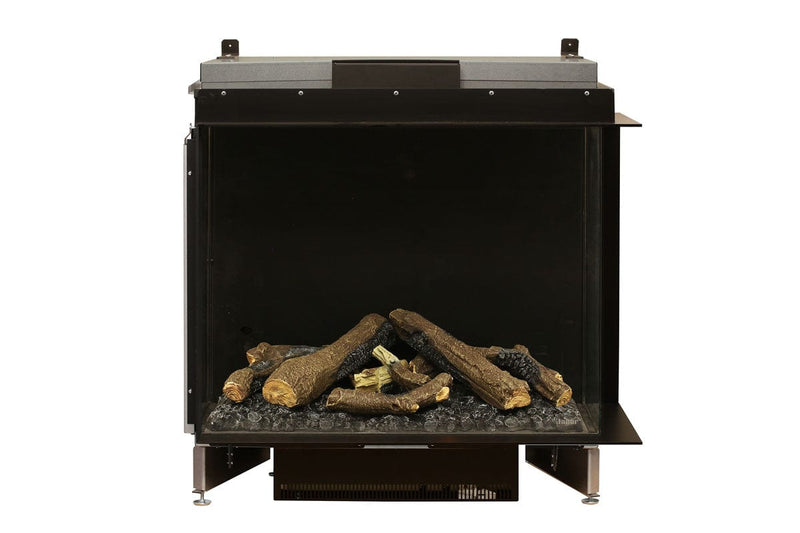 Optimyst Water Vapor Electric Fireplace Dimplex Optimyst E-Matrix 35'' Water Vapor 2-Sided Right Corner Built-In Electric Fireplace - FEF3226L2R