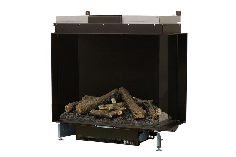 Optimyst Water Vapor Electric Fireplace Dimplex Optimyst E-Matrix 35'' Water Vapor 2-Sided Right Corner Built-In Electric Fireplace - FEF3226L2R