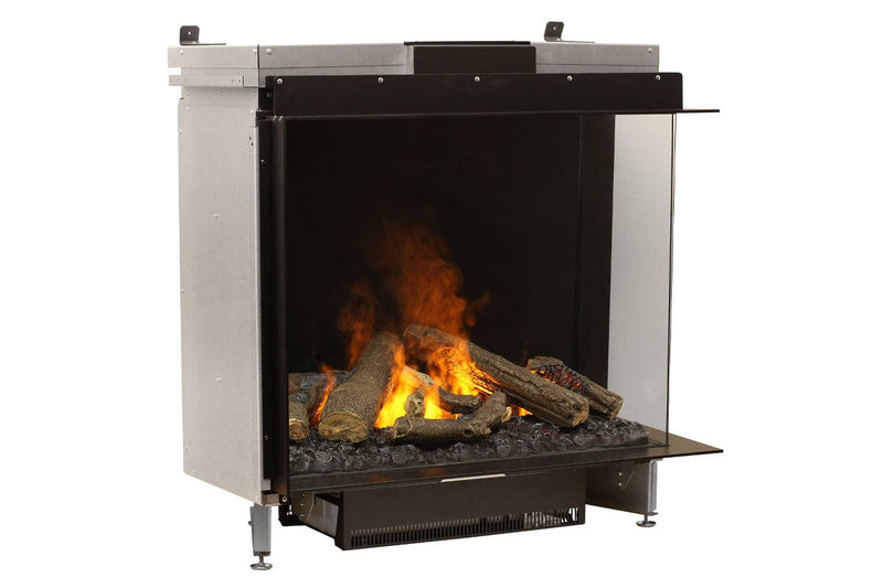 Optimyst Water Vapor Electric Fireplace Dimplex Optimyst E-Matrix 35'' Water Vapor 2-Sided Right Corner Built-In Electric Fireplace - FEF3226L2R