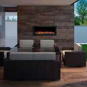 SimpliFire Built-In Electric Fireplaces SimpliFire 43-in Forum Outdoor Linear Electric Fireplace